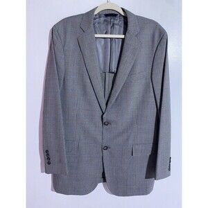 Brooks Brothers Blazer 40R Gray Wool Regent Windowpane Brookscool Sport Coat